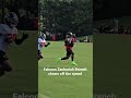 Falcons WR Zachariah Branch shows off the speed #falcons
