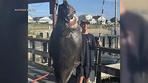 13-year-old catches 170-pound halibut
