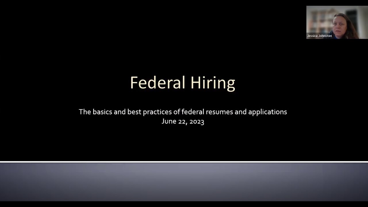 Federal Resumes and USA Jobs Workshop