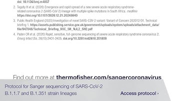 Sequencing of SARS-CoV-2 B.1.1.7 and B.1.351 strains