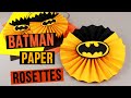 DIY Batman Party Decorations  Paper Rosettes