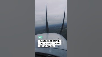 Landing at banyuwangi airport (runway 08)