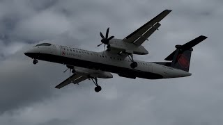 Air Canada Dash 8 Q400 Landing Yqu From Yyc