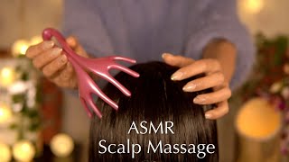 [ASMR] Soothing scalp massage with scalp massager | No Talking