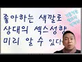 잠 자리 성향 좋아하는 색깔로 미리 알 수 있다