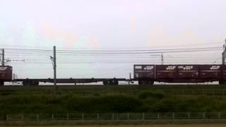 JR貨物 5087列車 EF65 2138号機[新]+コキ車20両編成(コキ50000形式)