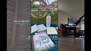 Productive day in the life of a christian girl/tiktok compilation