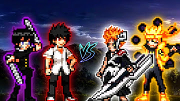 Kurogawa OP & Touma V2 OP VS Ichigo TYBW V3 OP (all form) & Naruto OP (all form) in Jump Force Mugen