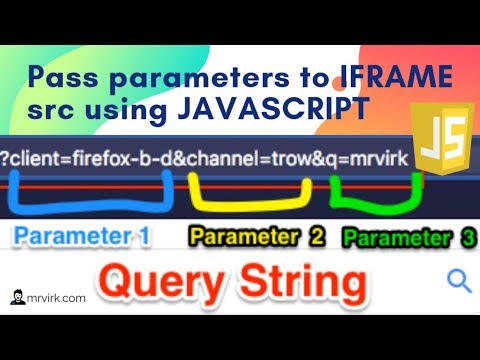 Programmatically passing URL Parameters to IFrame src using JavaScript