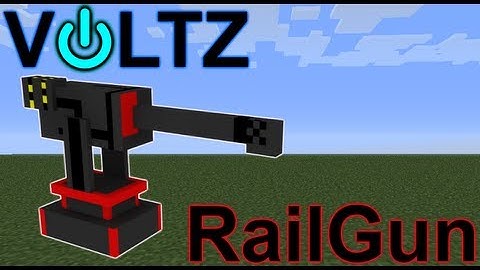 Minecraft - Voltz Rail Gun Test Fire