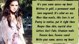 Selena gomez - write your name karaoke ...