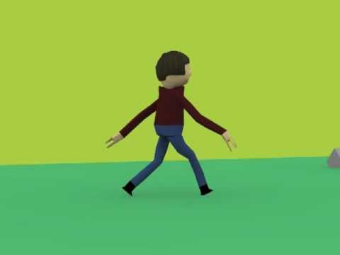 walking loop animation man