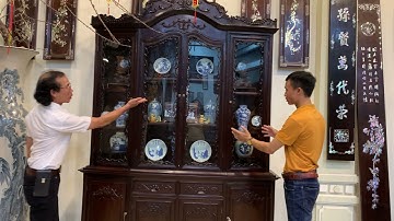 TỦ BÀY ĐỒ LOUIS LỐI CỔ ĐẸP - Bàn Ghế Cổ Xưa - Trường Kỷ Đẹp - Tràng Kỷ Xưa - Đồ Gỗ Đẹp - Nội Thất Cổ