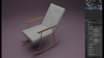 Modeling a rocking chair in blender