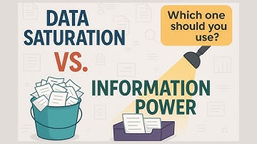 Data saturation vs information power explained