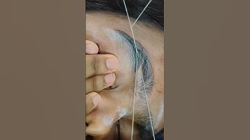 सीखिए आइब्रो को शेप देना / धागे से कैसे बनाएं #shortsfeed #shorts #shortsyoutube