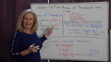 Math 6 Lesson 7 3 Find Areas of Trapezoids and Kites
