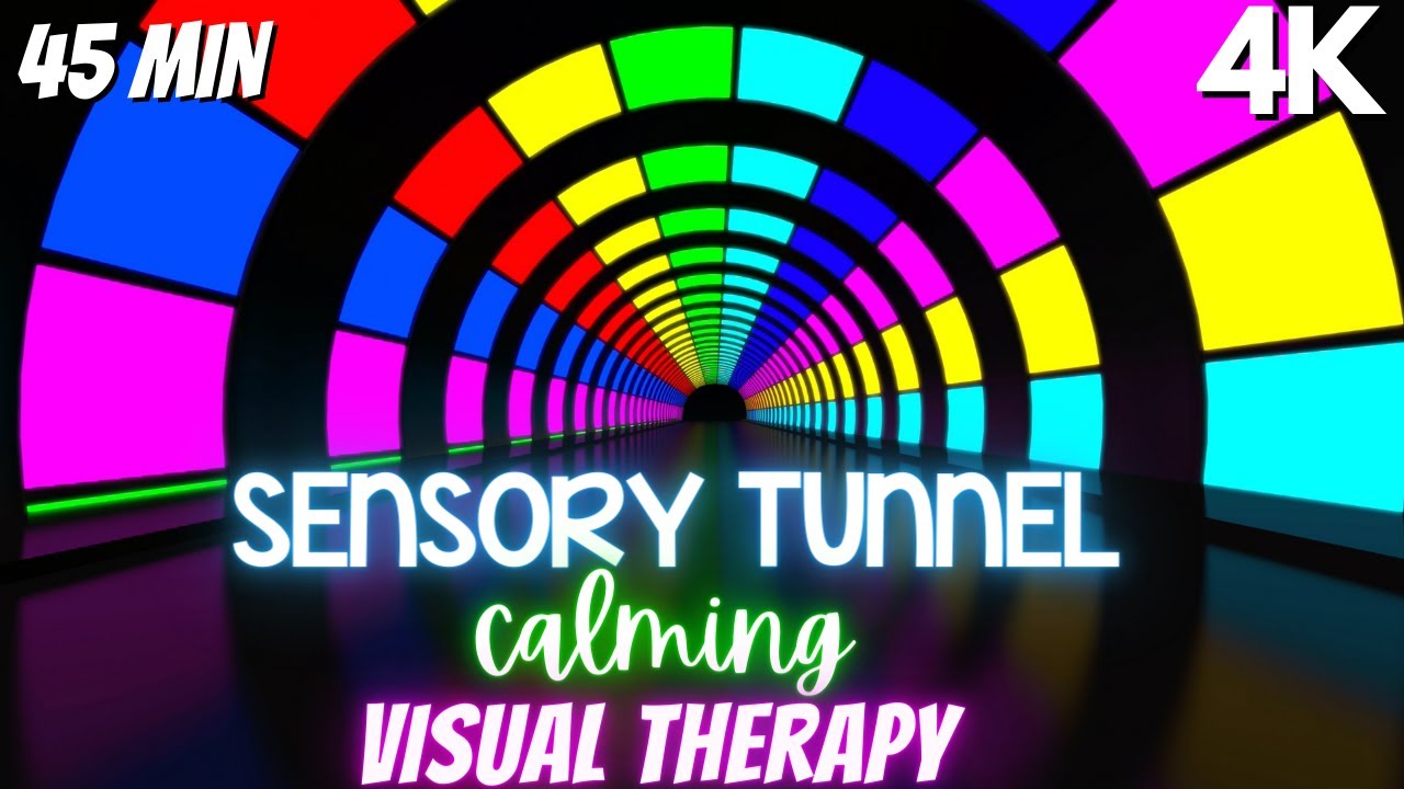 Autism Calming Music Colorful Visual Therapy Tunnel