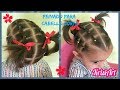 Peinados para niñas / bebes con cabello corto | peinado con ligas