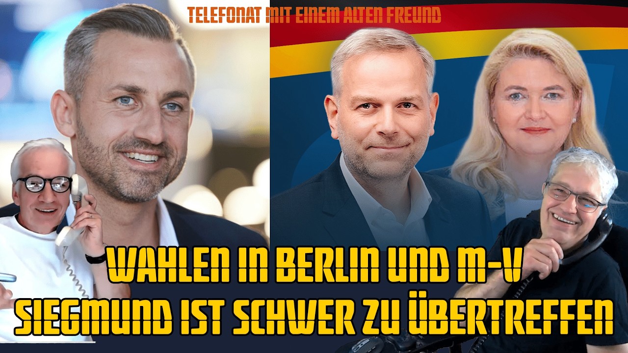 Andi aus München und ich sind seit über 40 Jahren befreundet und telefonieren häufig und sprechen über aktuelle gesellschaftliche, politische Themen. Aber auch über alltägliche Dinge des Lebens.

Thema heute:

Wahlen in Mecklen-Vorpommern und Berlin. Es kann nicht überall einen Ulrich Siegmund geben!
Oktoberfest München - Jedes Jahr Wahnsinn

Wie immer: Unterschiedliche Meinungen – auf humoristische Art gelöst. 😄
 
─────────────────────────────────────────
🔴 AUCH AUF DIESEN PLATTFORMEN:
─────────────────────────────────────────
🌐 Alle Videos & Kanaele: https://www.digitaler-chronist.com/alle-unsere-kanaele-auf-einen-blick/
📺 Odysee: https://odysee.com/@Digitaler.Chronist:8
📺 Rumble: https://rumble.com/user/DigitalerChronist
📺 Bitchute: https://www.bitchute.com/channel/TIIWbiMf6vvT/
💬 Telegram: https://t.me/DigitalChronist
🐦 X (Twitter): https://x.com/DigitalerC
📂 DC-Mediathek: https://t.me/DC_Mediathek
 
─────────────────────────────────────────
💛 UNSERE ARBEIT UNTERSTÜTZEN:
─────────────────────────────────────────
🌐 https://www.digitaler-chronist.com/unterstuetzen
  Bankverbindung
  Thomas Grabinger
  IBAN: DE76 1001 1001 2624 5985 47

☕ Ko-fi: https://ko-fi.com/digitalerchronist
💳 Stripe (Apple Pay / Kreditkarte):     https://buy.stripe.com/cN229tfIdb749KU288
   ₿ Bitcoin: 3Mq26ouX6QZAQcyyb79hjPjFcrgENBVBec
─────────────────────────────────────────
🖊️ DIGITALER CHRONIST – Unabhängige Polit-Satire seit 2019
 | Art. 5 III Satz 1 GG
 
#DigitalerChronist #DieTageslage #PolitikDeutschland #Zeitgeschehen #Satire #WachAuf