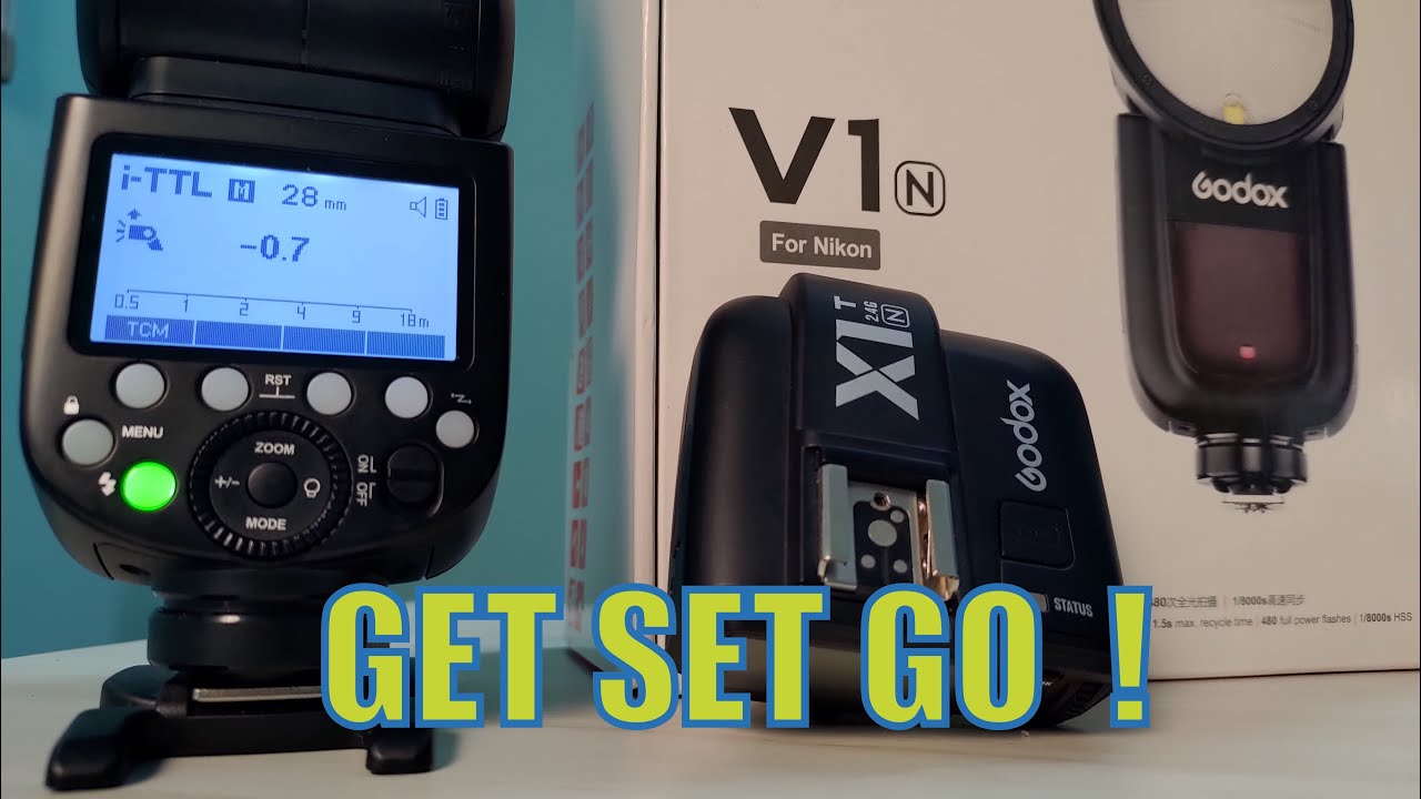 Godox V1 Flash V1N TTL 1/8000s HSS with Godox AK-R1 Accessories Kit for  Nikon