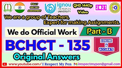 BCHCT 135 Solved Assignment 2020-21 IGNOU Part B | Organic Chemistry-II Fully Solved Assignment 2021