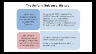 OMB New Uniform Guidance Session 1