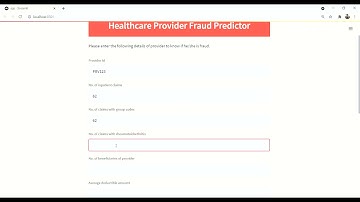 Healthcare Provider Fraud Detection App