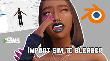 How to import a sim to blender 3.6 using sim ripper | SIMS 4 TUTORIALS