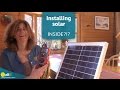 Can I install a solar panel in a window?