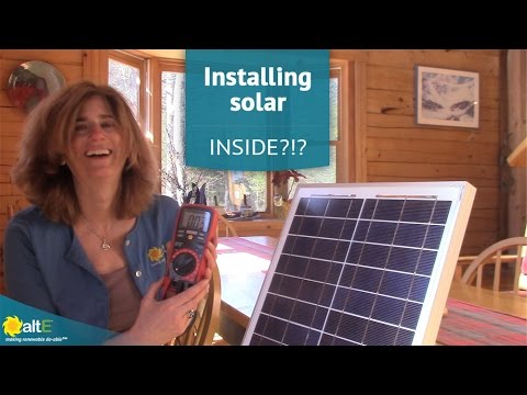 Can I install a solar panel in a window?