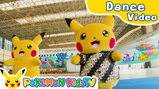 Pikachu Dance Show with Pikachu Jet at Soekarno-Hatta International Airport | Pokémon Kids TV​