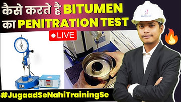 What is Penetration Test | How To Perform Penetration Test in Bitumen | By Civil Guruji