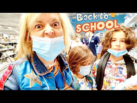 BACK TO SCHOOL FOR LESS THAN 2 EUROS! WE GOT THE WRONG LIST- episode 1 HAPPY MELANIE family