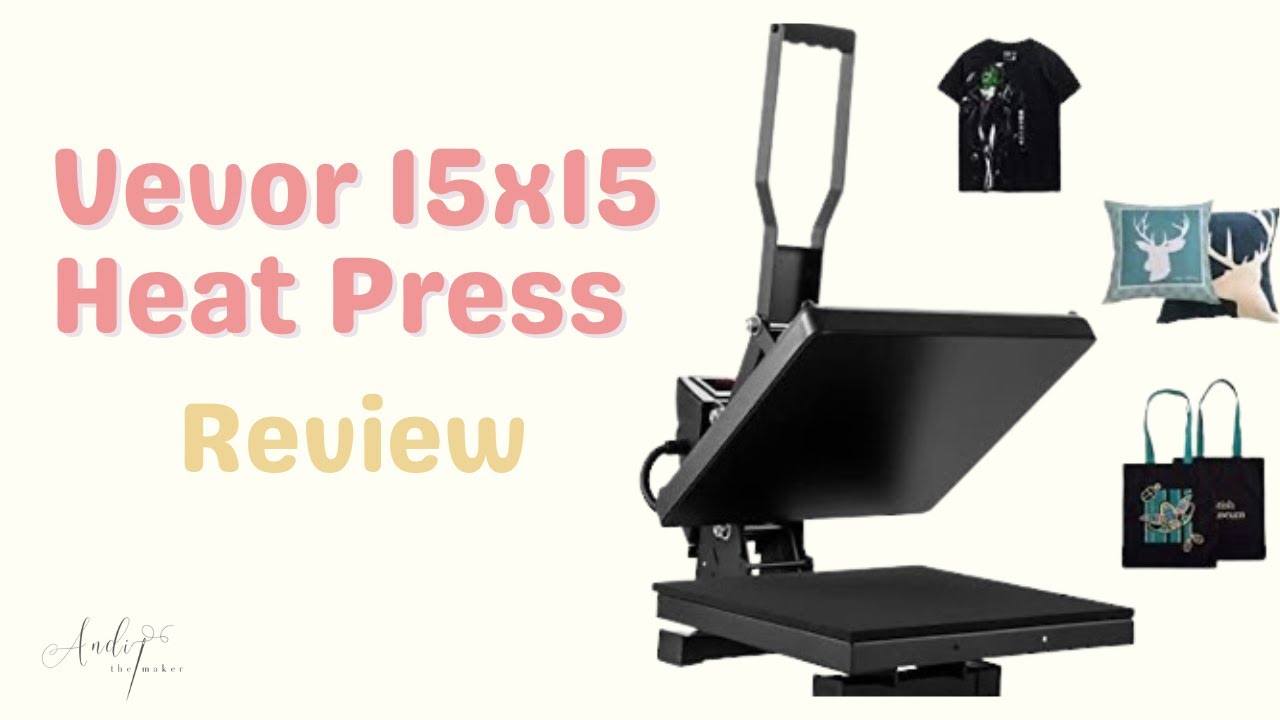 VEVOR Heat Press, 5 in 1 Heat Press Machine Machine 12x15, Clamshell Sublimation Transfer Printer Fast Heat-up, Digital Precise