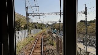 【前面展望】京王井の頭線 高架工事中の高井戸駅