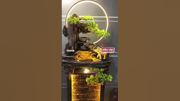 TIỂU CẢNH THÁC NƯỚC PHONG THỦY NON BỘ SÂN VƯỜN PHÒNG KHÁCH BỂ CÁ #takahome #samtienvn #vinazon