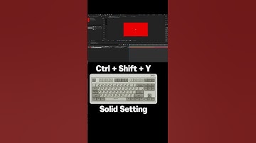 Adobe After Effects Shortcut keys - Create