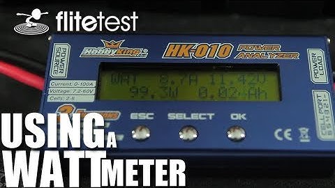Flite Test - Using a Watt Meter - FLITE TIP
