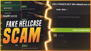 MOST DANGEROUS CS:GO SCAM SITE! FAKE HELLCASE SITE (HELLTRADES)
