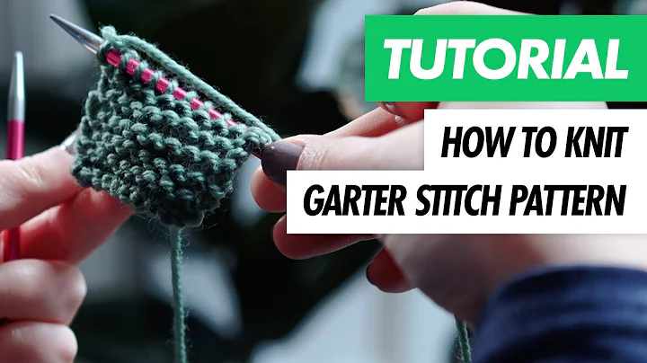 How to Knit GARTER STITCH - Knitting Tutorial