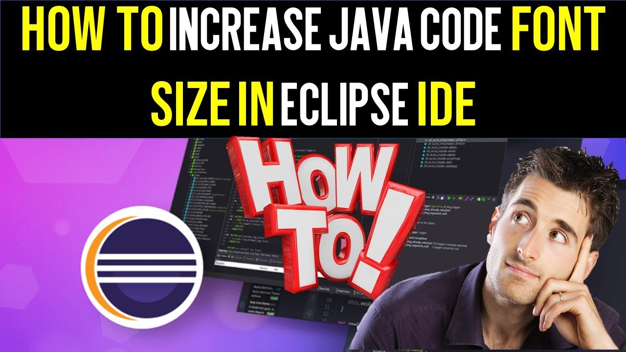 How To Increase Java Code Font Size in Eclipse IDE | Java Programming ...