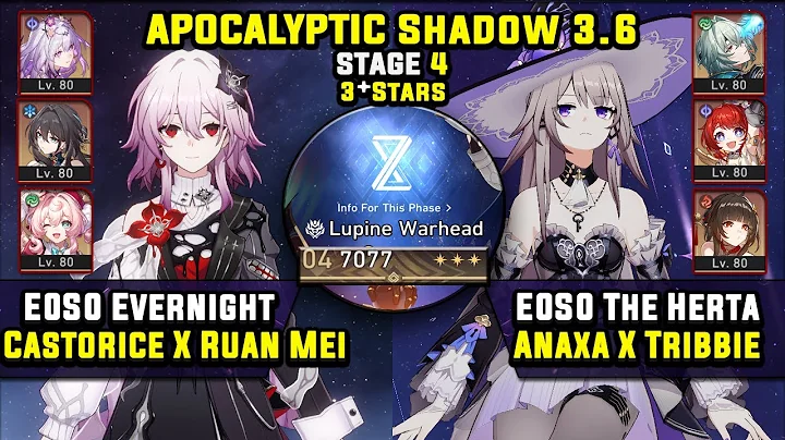 E0 Evernight With Castorice & E0 The Herta Carry (3 Stars) Apocalyptic Shadow 4 Honkai Star Rail 3.6