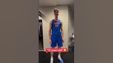 Florida’s 7’9” center Olivier Rioux started dunking at 12 YEARS OLD. 🤯🤯