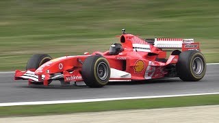 Here you are a video about ferrari f2005 f1 car (chassis number 246,
which was driven by rubens barrichello) i saw during the 2017 finali
mondiali ferrari,...