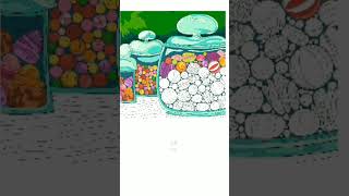 colorful candy jar delights