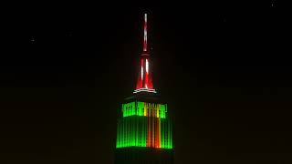 Virtual Empire State Building Lights Up for Christmas