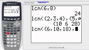 Graphing Calculator - Find LCM