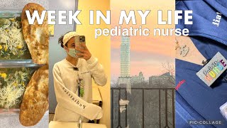 Week in my Life as a Pediatric Nurse In New York City | meal prep, 5 shifts, podcast!