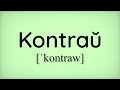 Kontraŭ (Esperanto)
